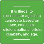 candidate discrimination 