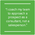 Consultative selling approach for salespeople and sales leaders